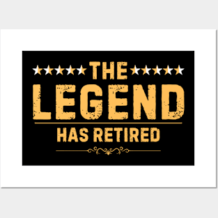 Cute Retired Art For Men Women Retiring Retiree Retirement Posters and Art